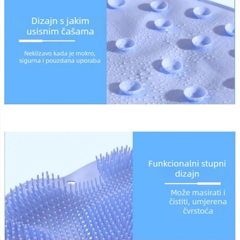 Silikonska neklizajuća podloga za trljanje stopala, artefakt za leđa, lijenu osobu, podloga za trljanje leđa, vakuumska čašica za kupanje, jaka maramica za leđa, podloga za pranje zidova kade