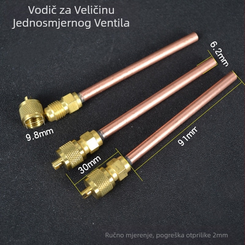 Hongsen nepovratni ventil HS-110 igličasti ventil hladnjak fluorid mlaznica tekućina mlaznica hladnjak brzi konektor fluorid brzi konektor