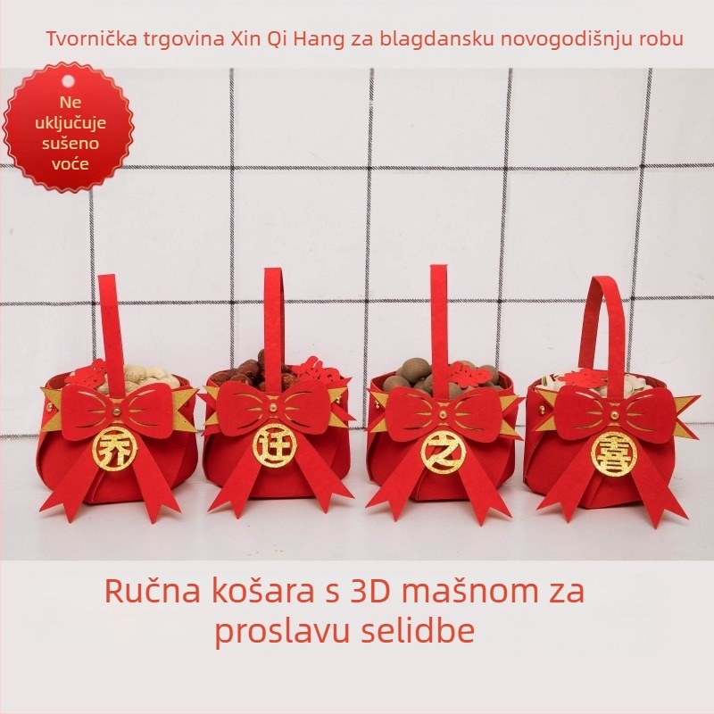 Sretan ukras za useljenje, raspored doma, pribor za ritual selidbe, prijenosna košara, kreativni ukrasi za dnevni boravak u novoj kući