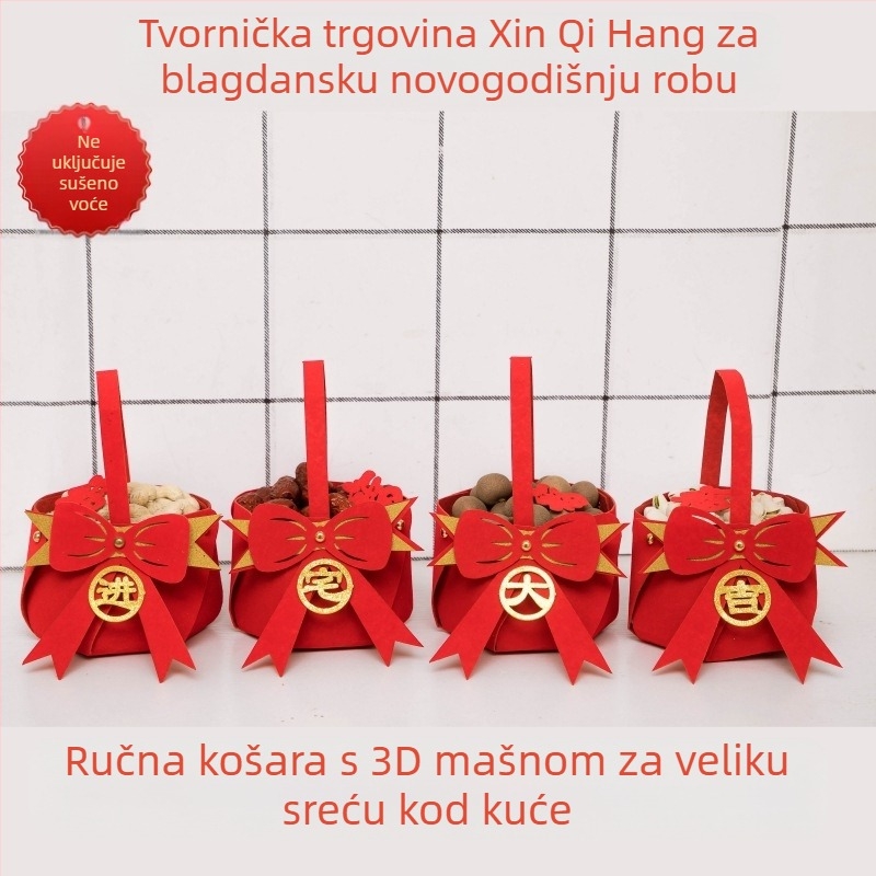 Sretan ukras za useljenje, raspored doma, pribor za ritual selidbe, prijenosna košara, kreativni ukrasi za dnevni boravak u novoj kući