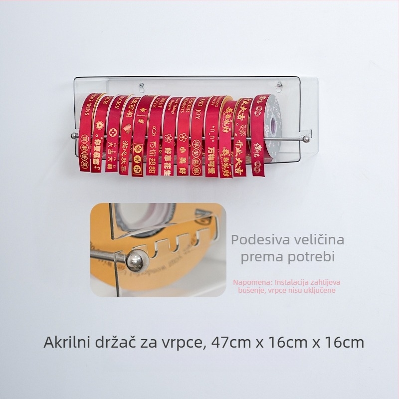 Zidni stalak za vrpce u cvjećarnici i slastičarnici Vrpca Vrpca Vrpca Kreativni stalak za pohranu svitaka Izložbeni pribor Izložbeni stalak