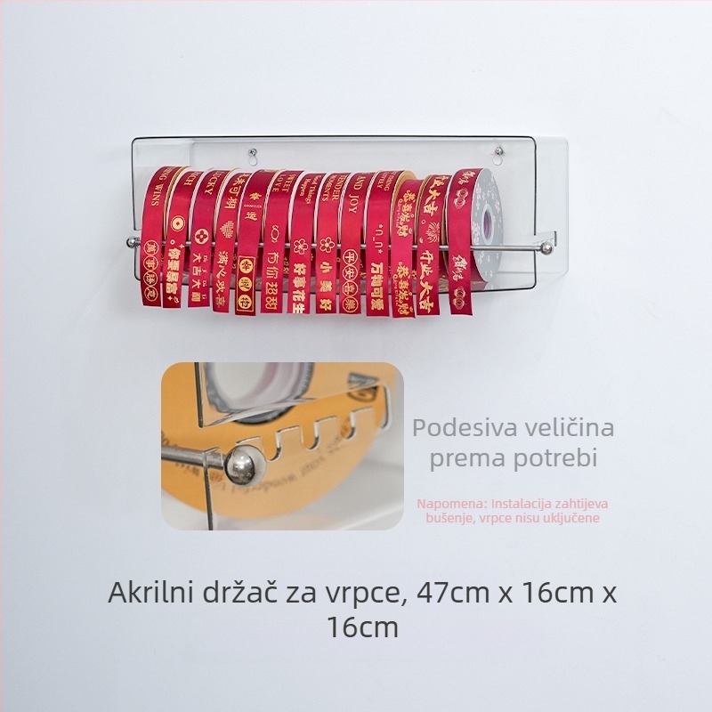 Zidni stalak za vrpce u cvjećarnici i slastičarnici Vrpca Vrpca Vrpca Kreativni stalak za pohranu svitaka Izložbeni pribor Izložbeni stalak