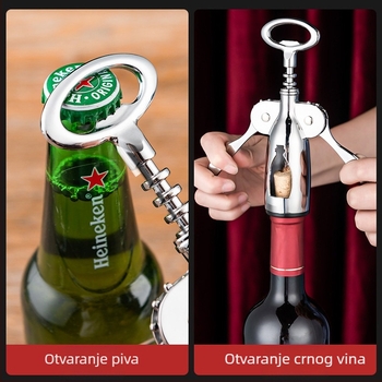 Otvarač za boce vina Kućanski višenamjenski nož za morskog konja Otvoreno vino Pivo Otvarač za boce vina Odijelo za otvarač za boce