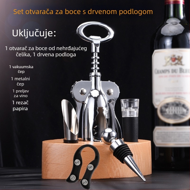 Otvarač za boce vina Kućanski višenamjenski nož za morskog konja Otvoreno vino Pivo Otvarač za boce vina Odijelo za otvarač za boce