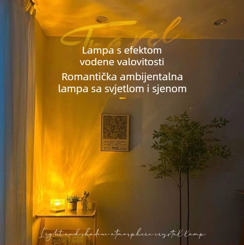 Prekogranično Amazon sjenilo LED noćno svjetlo vodeno valovito atmosfersko svjetlo ambijentalno osvjetljenje zaštita za oči prigušljivo