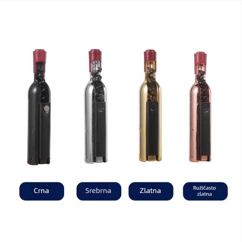 Kreativni magnet za hladnjak, multifunkcionalni otvarač za boce vina i piva, plastična boca vina na zalihi