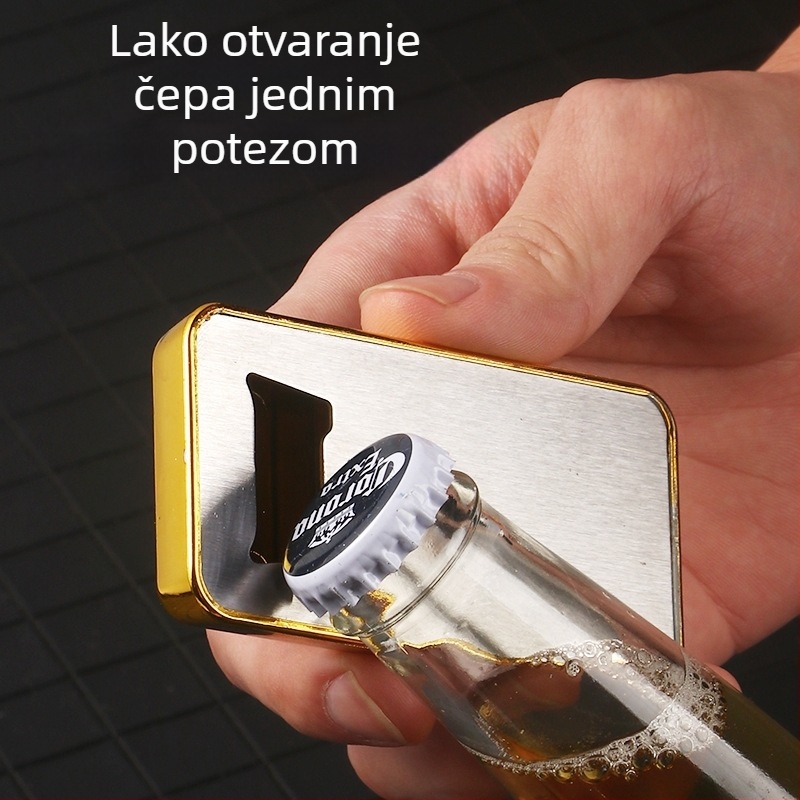 Kućanski ABS nehrđajući čelik simulacija zlatne poluge zlatne cigle otvarač za boce piva magnet za dekoraciju hladnjak naljepnica kuhinja starter za vino