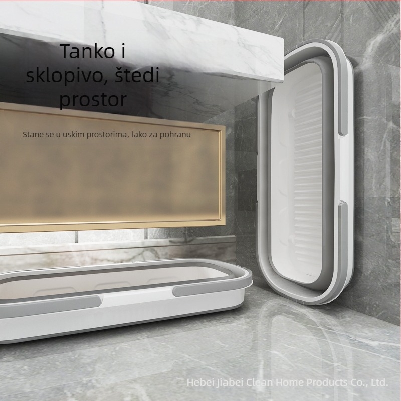 Vanjska prijenosna kompresijska ribolovna prijenosna silikonska sklopiva kanta višenamjenska kućanska ručna krpa za pranje s kantom