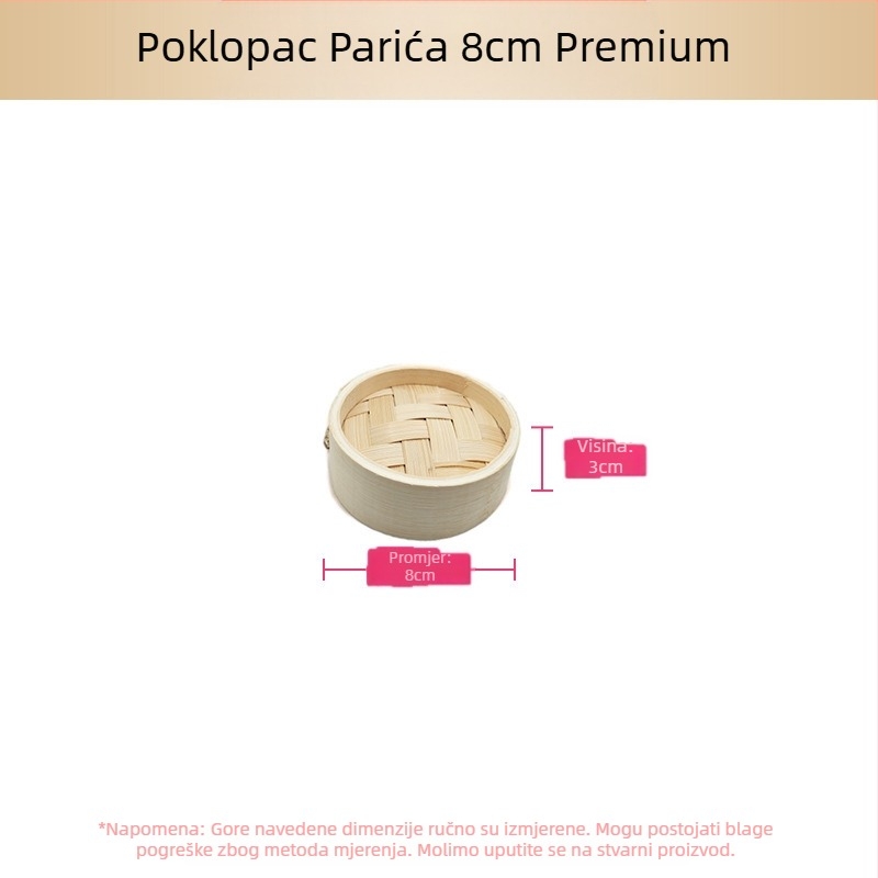 Mali parni lonac od bambusa, mali parni lonac za kuhanje na pari, parni lonac za knedle od bambusa, mini parni lonac za kuhanje na pari od bambusa, komercijalni parni lonac od bambusa