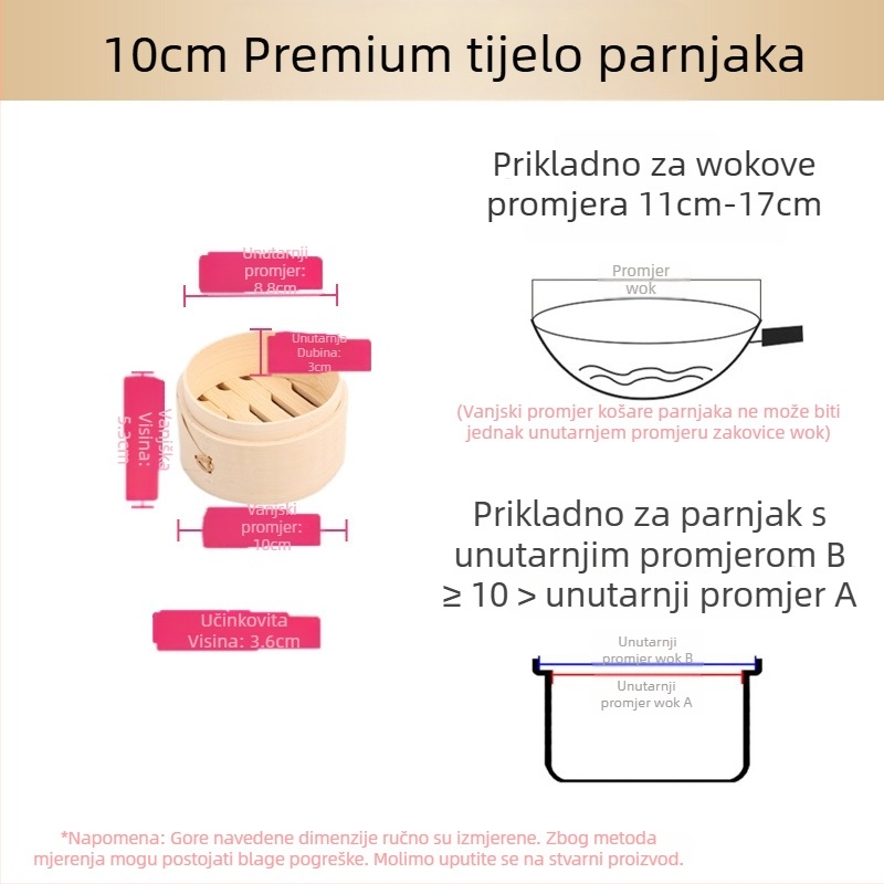Mali parni lonac od bambusa, mali parni lonac za kuhanje na pari, parni lonac za knedle od bambusa, mini parni lonac za kuhanje na pari od bambusa, komercijalni parni lonac od bambusa