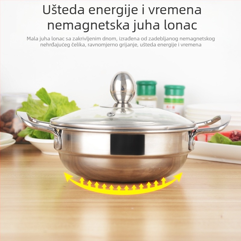 Izravna opskrba od nehrđajućeg čelika alkoholni štednjak vrući lonac biljno ulje mali vrući lonac mandarina patka lonac hotelski restoran piknik za van