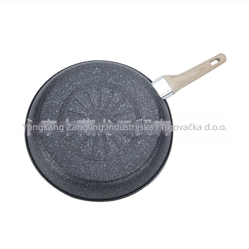 Tava od vulkanskog kamena Maifan, tava s neprianjajućim slojem, kućna tava za odrezak, tava za palačinke, tava za jaja, tava za palačinke, indukcijsko kuhalo