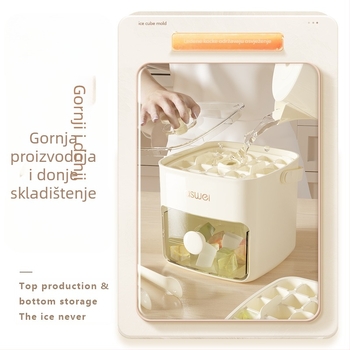 Silikonska kugla za led, plastična prijenosna kutija za led, hladnjak velikog kapaciteta, kalup za skidanje smrznutog leda