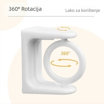 360° rotirajući viseći prsten za kupaonicu, kuhinju, spavaću sobu, zidni višenamjenski držač štapa, prekogranična veleprodaja