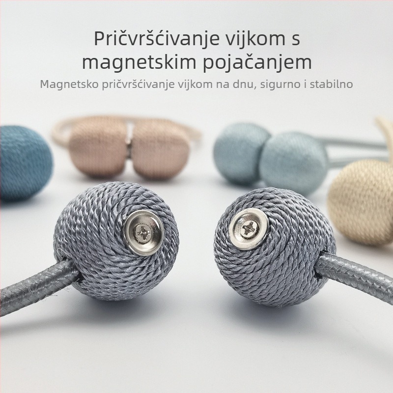 Izravna opskrba iz tvornice Magnetska kopča za zavjese bez bušenja Kreativna jednostavna magnetska kopča za zavjese, univerzalna kopča za zavjese