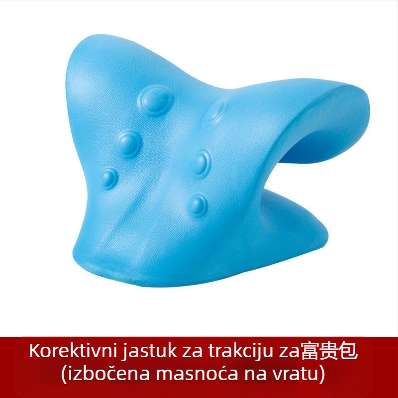 Jastuk tipa C, jastuk za masažu vratne kralježnice, jastuk za ispravljanje vrata, potpora za trakciju, jastuk za masažu, akupresura, bogata i plemenita sportska zaštita zdravlja
