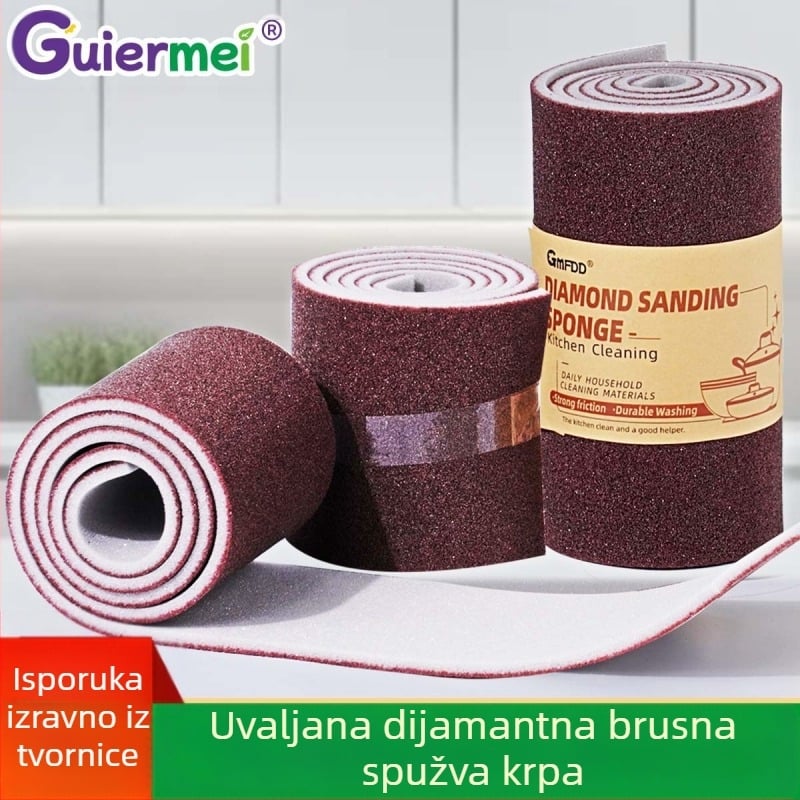 Brusna spužva za brisanje, dvostrana dekontaminacija, abrazivna spužva za čišćenje kuhinje, četka za pranje posuđa, tava, čarobna četka za tavu