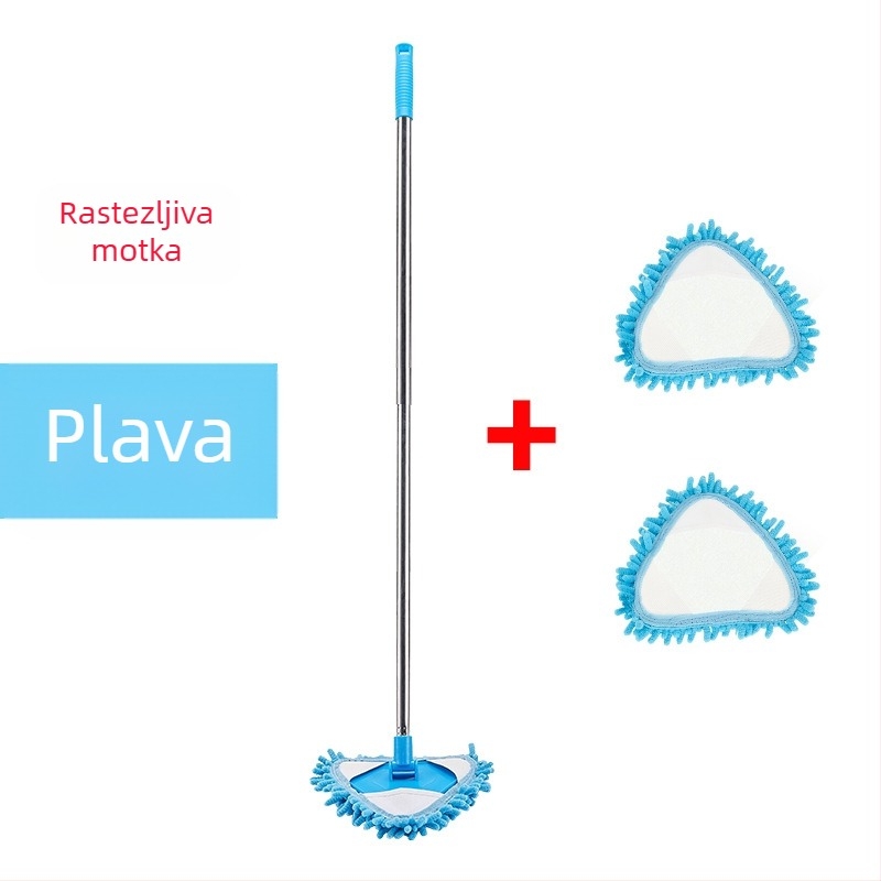 Generacija mini trokutastog mopa od šenila koji se može uvući, drhti sa zidnim i stropnim stropom
