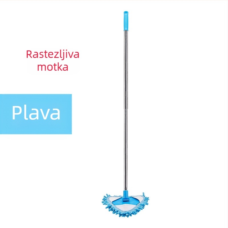 Generacija mini trokutastog mopa od šenila koji se može uvući, drhti sa zidnim i stropnim stropom