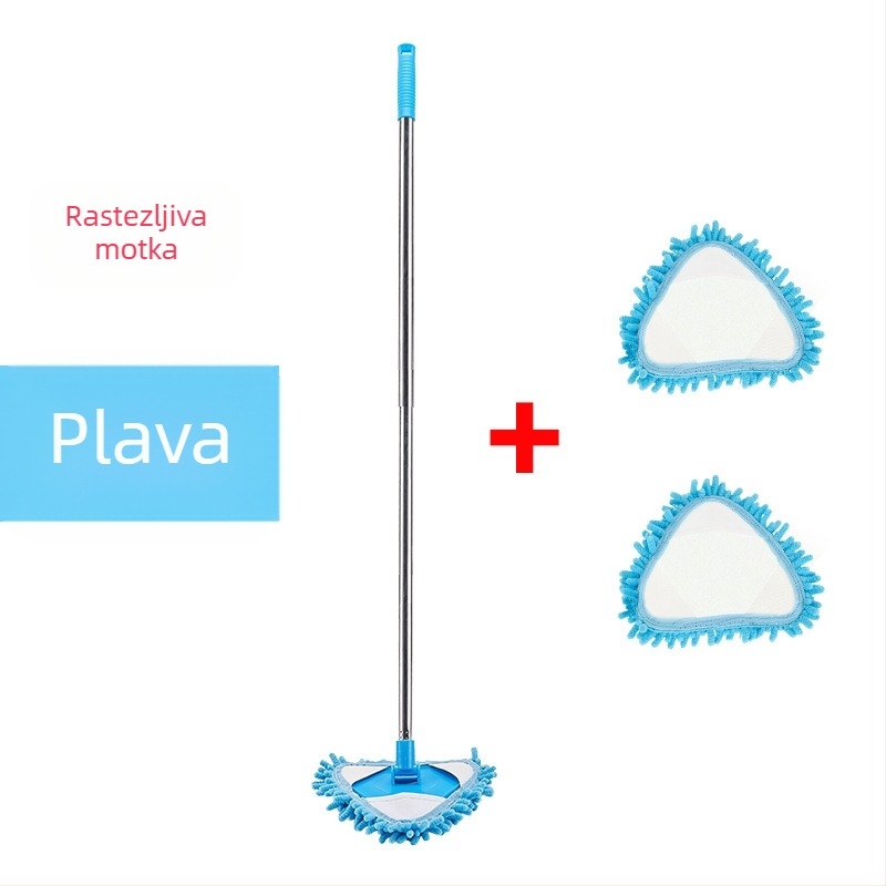Generacija mini trokutastog mopa od šenila koji se može uvući, drhti sa zidnim i stropnim stropom