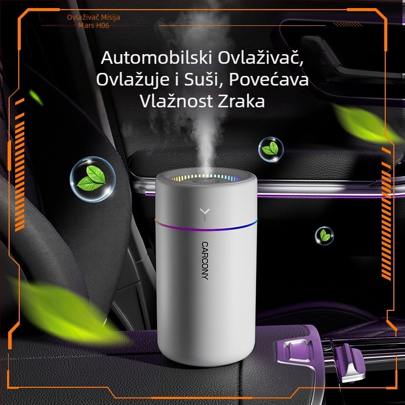 Mali ovlaživač zraka, gusta magla, šarena atmosfera, svjetlo, tiho ovlaživanje, može dodati aromaterapiju, kućni automobil, ured