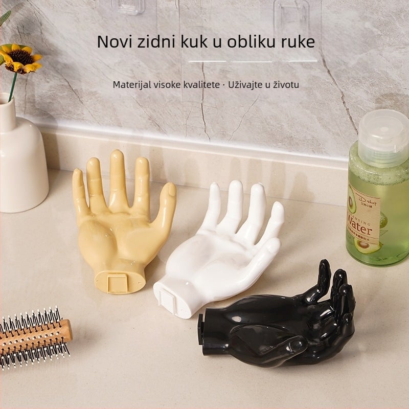 Novi ručno oblikovani zidni stalak za ključeve, kuka za slušalice bez tragova, bez bušenja