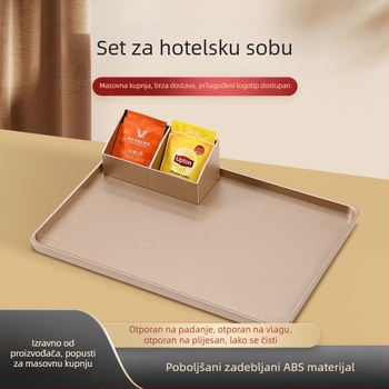 Hotelski pladanj za vrećice čaja, kutija za pohranu kave, pladanj za električno kuhalo, odgovarajući pladanj za čaj, LOGO tvornice na zalihi