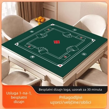 Baršunasti stolnjak za Mahjong sa posebnom tehnologijom za natjecanje u jajima, stolnjak, protuklizna podloga za poker, kvadratna zvučno izolirana i podloga za stol za smanjenje buke