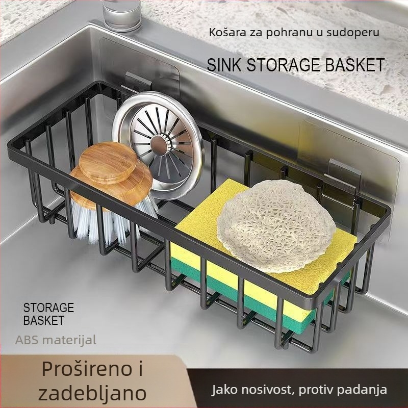 Spužva za odvod, stalak za kuhinjski sudoper, slavina za sudoper, dehidrant, krpa, žičana kugla, poklopac sudopera, stalak za pohranu, artefakt