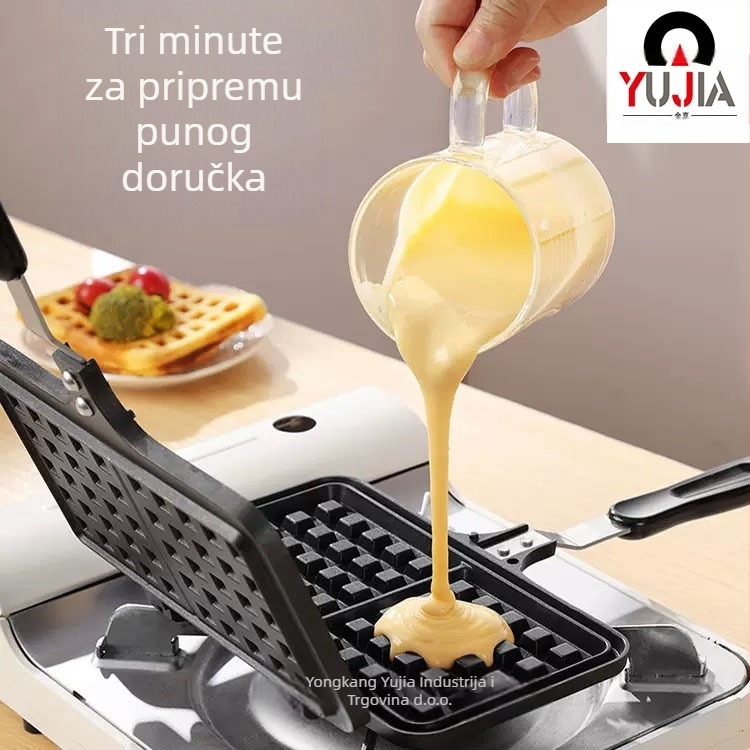 Vanjska trgovina prekogranična izravna domaća tepsija za pečenje sa 7 rupa za doručak, tepsija za vafle za bebe, veleprodaja kalupa za omlet