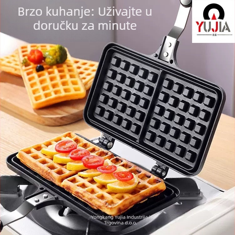 Vanjska trgovina prekogranična izravna domaća tepsija za pečenje sa 7 rupa za doručak, tepsija za vafle za bebe, veleprodaja kalupa za omlet