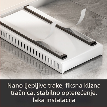 Stalak za poklopce kuhinjskih lonaca, podesivi stalak za lonce, radni ormarić, tanjur za suđe, izvlačni stalak za odlaganje