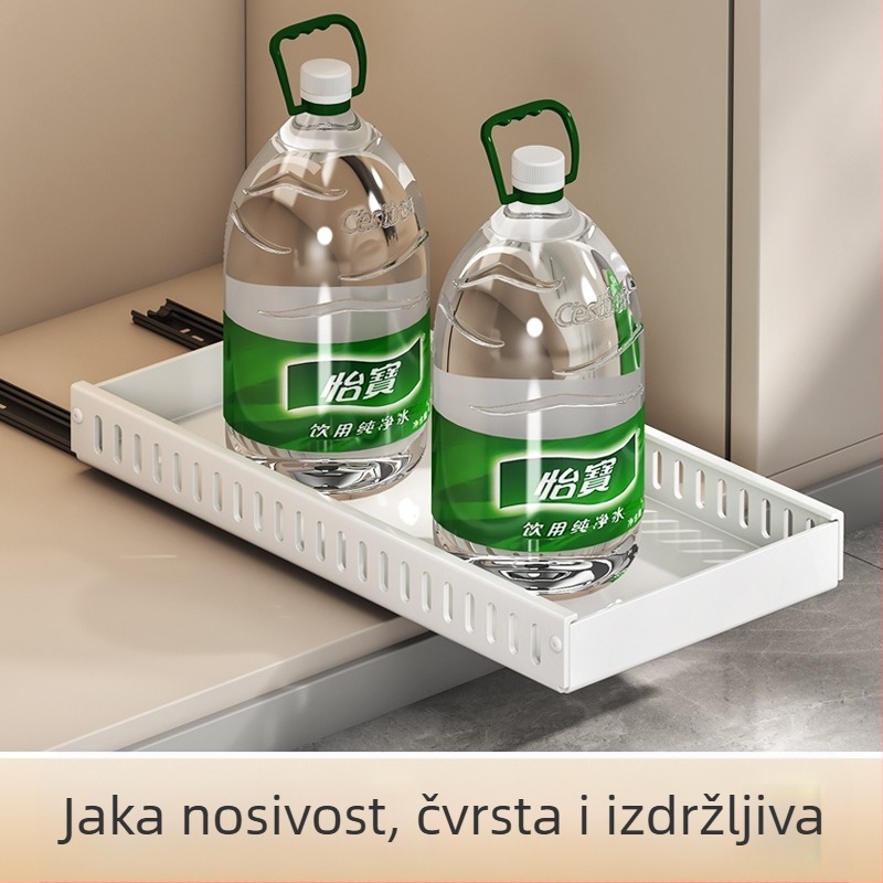 Stalak za poklopce kuhinjskih lonaca, podesivi stalak za lonce, radni ormarić, tanjur za suđe, izvlačni stalak za odlaganje