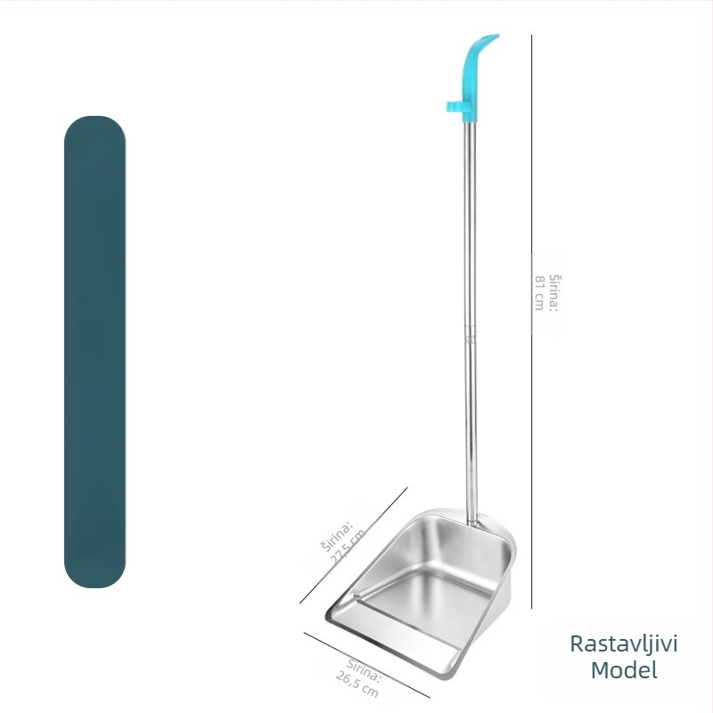 Nova lopata od nehrđajućeg čelika, zadebljana kanta za smeće, kanta za čišćenje kućanstva na otvorenom, lopata za smeće, alat za čišćenje cesta