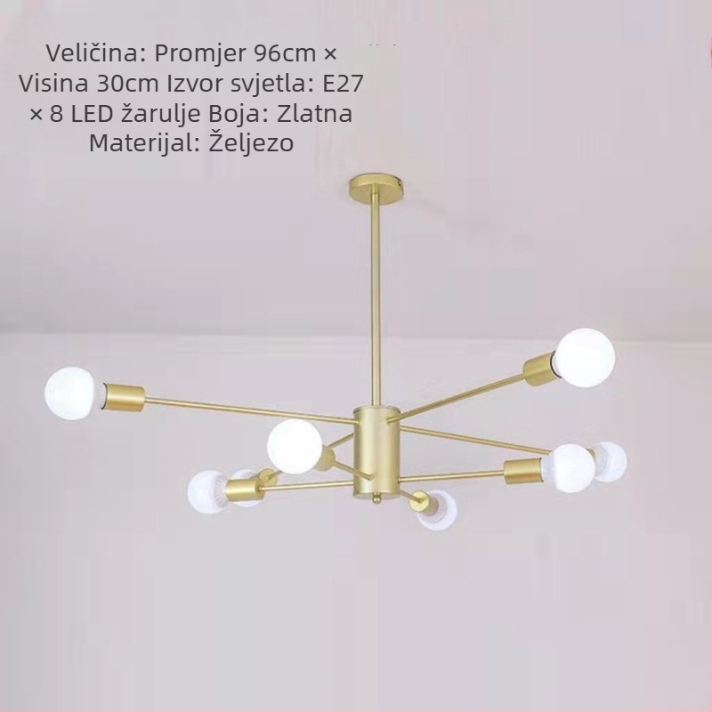 Moderno Skandinavsko Jednostavno Kreativno Toplo Internet Slavne osobe Popularno Glavna spavaća soba Bar Prolaz Dnevni boravak Blagovaonica Nova stropna lampa