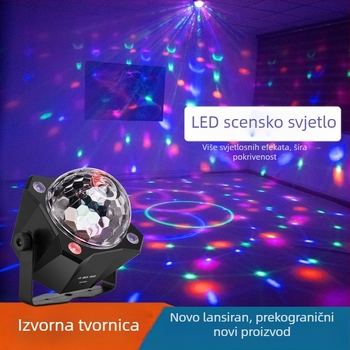 Novo LED daljinsko upravljanje magičnom kuglom, svjetlo za automobil, kućnu atmosferu, pozornicu, privatnu sobu, KTV bar, prekogranično pozornicu