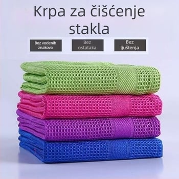 Bešavna krpa za brisanje stakla, ogledala, kupaonice, upijajuća, bez dlačica, kuhinjska krpa za kućanske poslove, bez vodenog žiga, čarobna krpa za lijeno brisanje