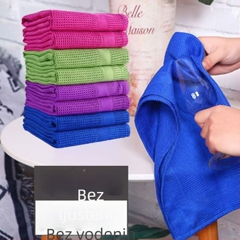 Bešavna krpa za brisanje stakla, ogledala, kupaonice, upijajuća, bez dlačica, kuhinjska krpa za kućanske poslove, bez vodenog žiga, čarobna krpa za lijeno brisanje