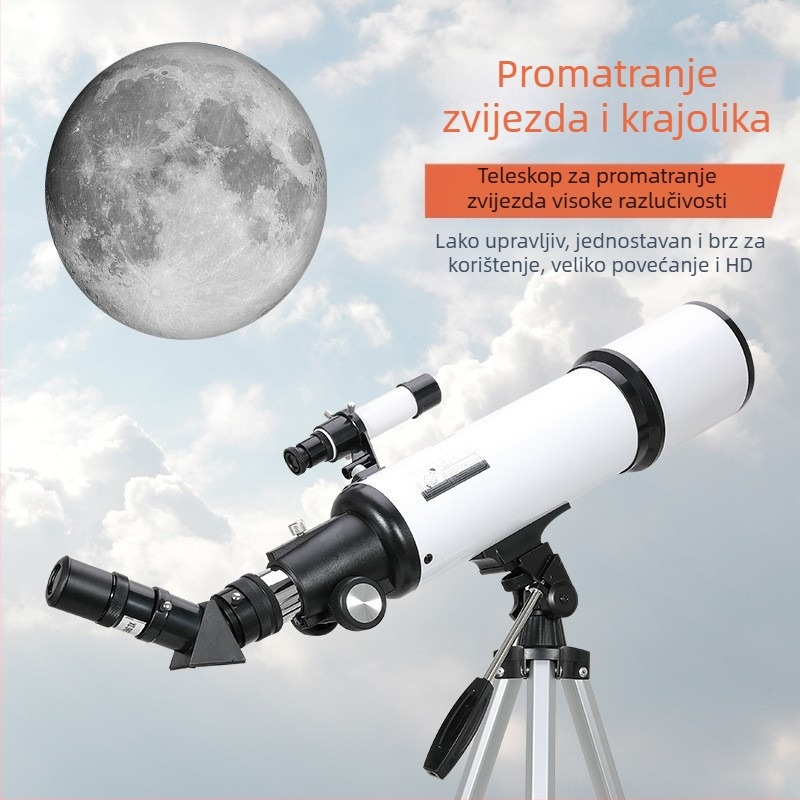 Prekogranični astronomski teleskop za profesionalno promatranje zvijezda 70500 astronomski teleskop za duboki svemir početne razine, ruksak velike snage za studente