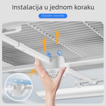 Centralni integrirani klima uređaj, vjetrobransko staklo s teleskopskim podešavanjem smjera vjetra, stropni centralni klima uređaj, viseći deflektor vjetra, prekogranični