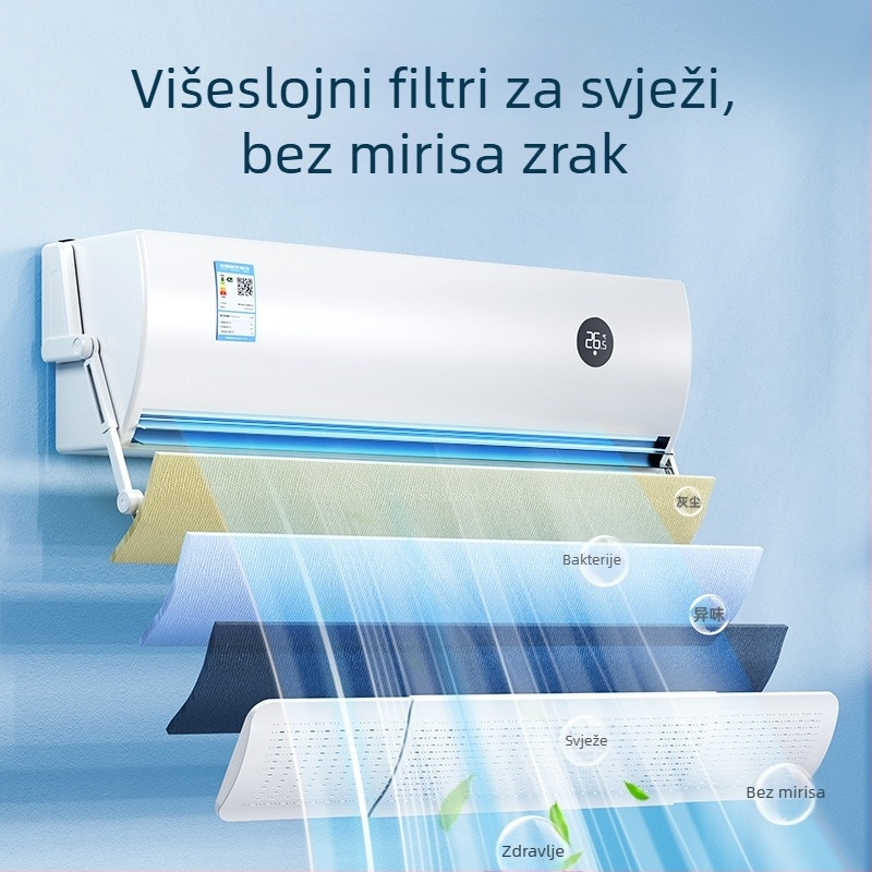 Tvornički uvlačivi deflektor vjetra za klima uređaj, protiv izravnog puhanja, vjetrobranski štitnik, klima uređaj, deflektor vjetra, pročišćavanje, veleprodaja deflektora vjetra