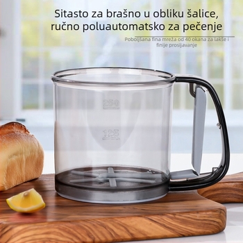 na zalihi ručno poluautomatsko sito za brašno kućno sito sito sito sito sito alat za pečenje curenje
