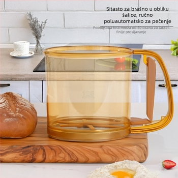 na zalihi ručno poluautomatsko sito za brašno kućno sito sito sito sito sito alat za pečenje curenje