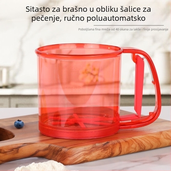 na zalihi ručno poluautomatsko sito za brašno kućno sito sito sito sito sito alat za pečenje curenje