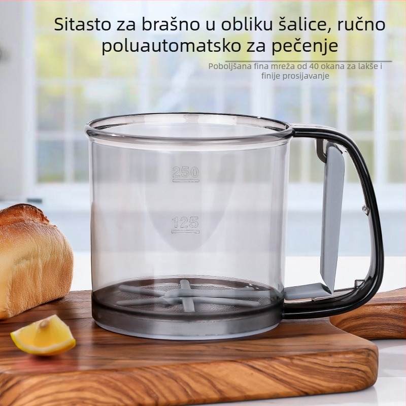 na zalihi ručno poluautomatsko sito za brašno kućno sito sito sito sito sito alat za pečenje curenje