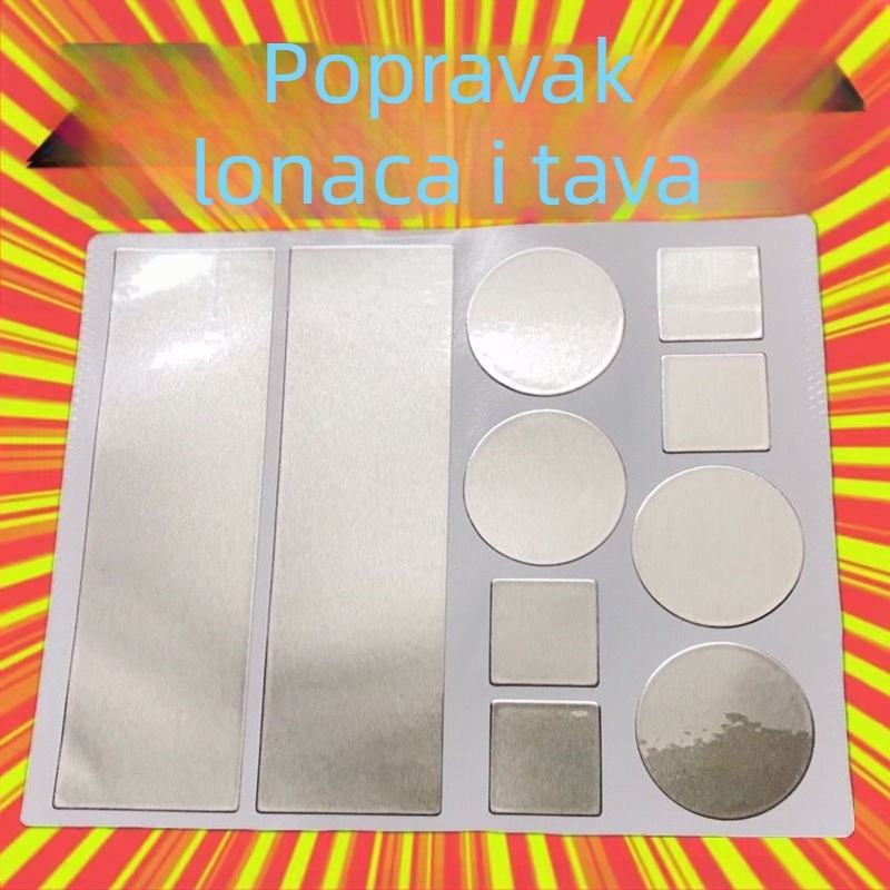 Zakrpa za lonce, zadebljana aluminijska folija, traka za dno lonca, artefakt od nehrđajućeg čelika, otporan na visoke temperature, popravak curenja u bazenu od limenog papira, aluminijska koža, samoljepljiva, led