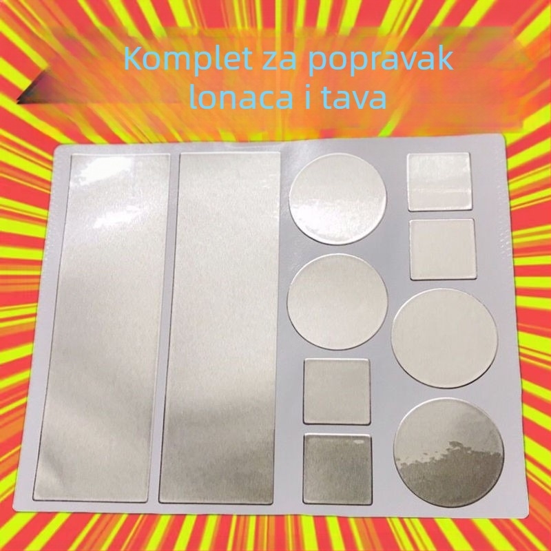 Zakrpa za lonce, zadebljana aluminijska folija, traka za dno lonca, artefakt od nehrđajućeg čelika, otporan na visoke temperature, popravak curenja u bazenu od limenog papira, aluminijska koža, samoljepljiva, led