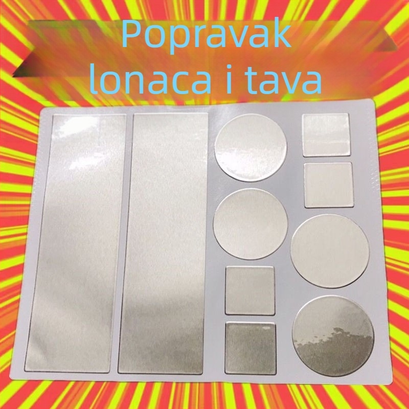 Zakrpa za lonce, zadebljana aluminijska folija, traka za dno lonca, artefakt od nehrđajućeg čelika, otporan na visoke temperature, popravak curenja u bazenu od limenog papira, aluminijska koža, samoljepljiva, led