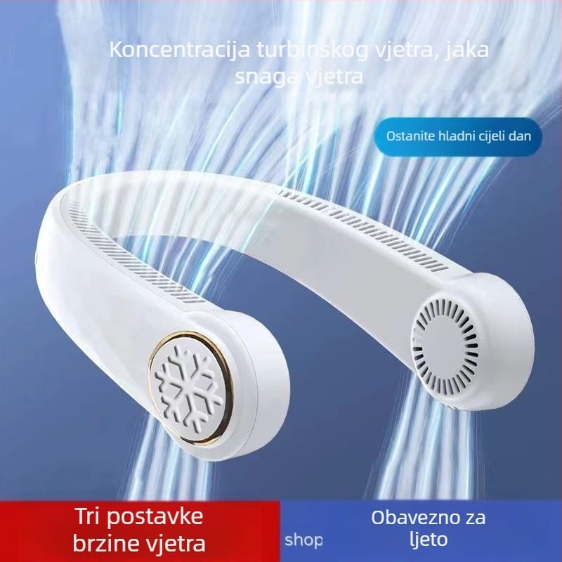 T30 Ventilator s pahuljičastim vratom, hlađenje, bez lopatica, prijenosni mini tihi dnevni vanjski mali ventilator