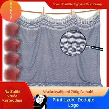 na zalihi Veliki pokrivač za ručnike za plažu s puranom Ekstra veliki ručnik za plažu u boemskom stilu 180x180